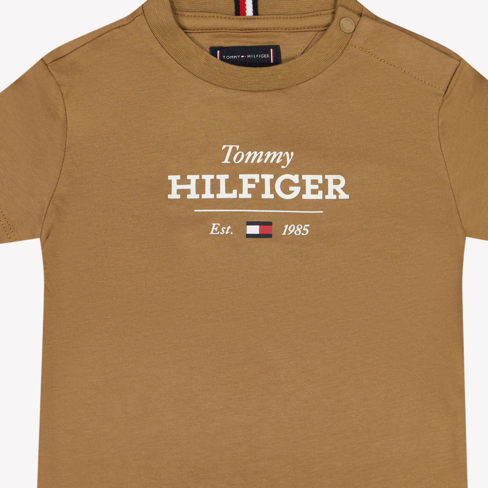 Tommy Hilfiger Bebé Chicos Camiseta Camel