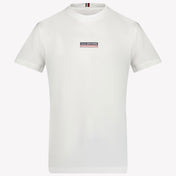 Tommy Hilfiger Niño Chicos Camiseta Blanco