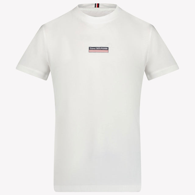 Tommy Hilfiger Niño Chicos Camiseta Blanco