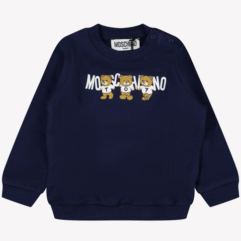 Moschino Bambino Unisex Maglione Navy