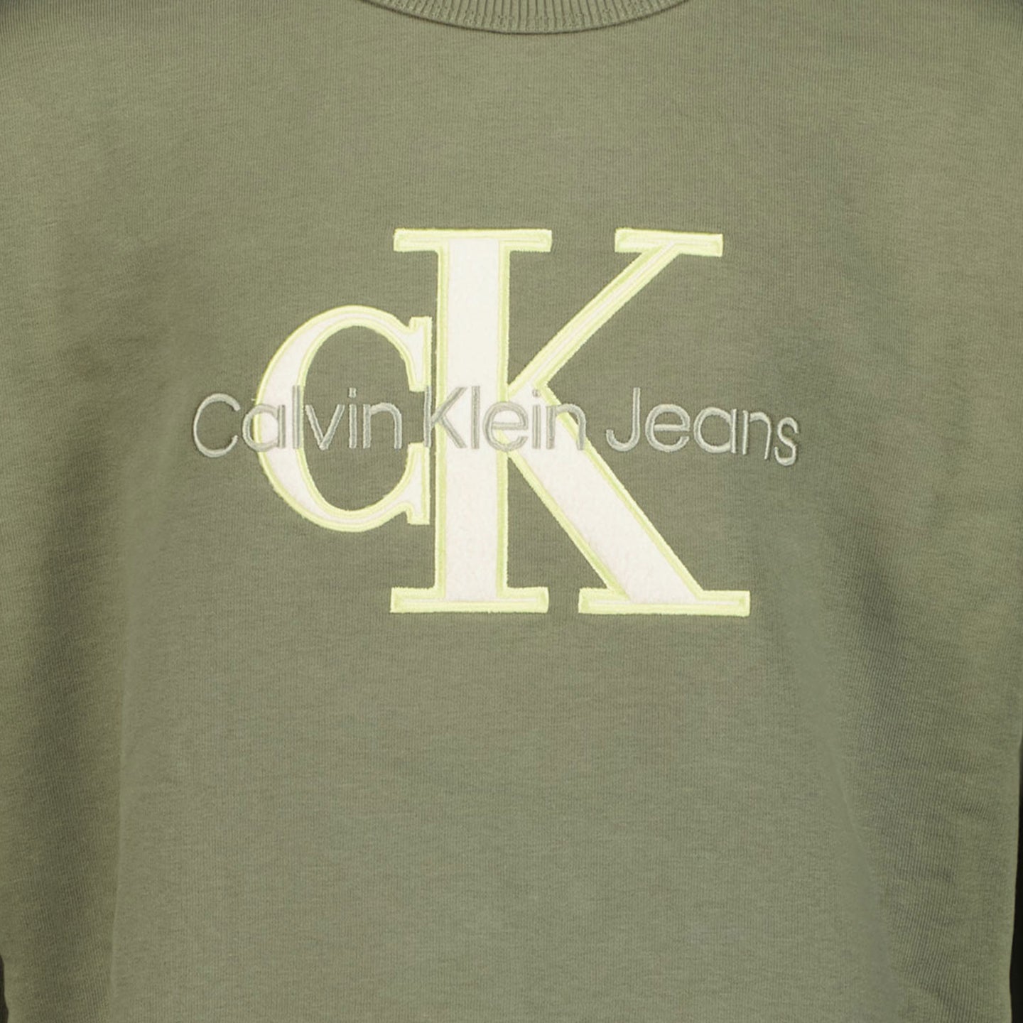 Calvin Klein Ragazzo Ragazzi Maglione Verde Oliva