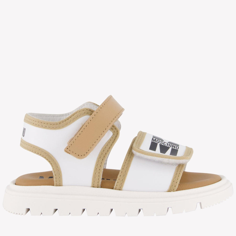 Moschino Unisex Sandals in Beige