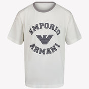 T-shirt de meninos Armani Branco