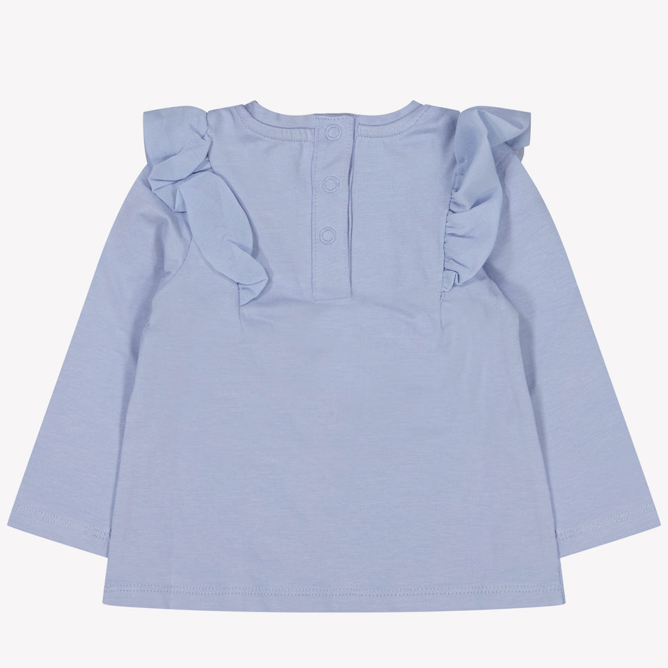 Guess Camiseta de Baby Girls Light Blue