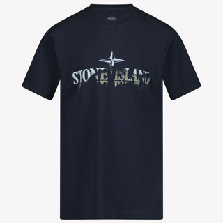 Stone Island Enfant Garçons T-shirt Navy