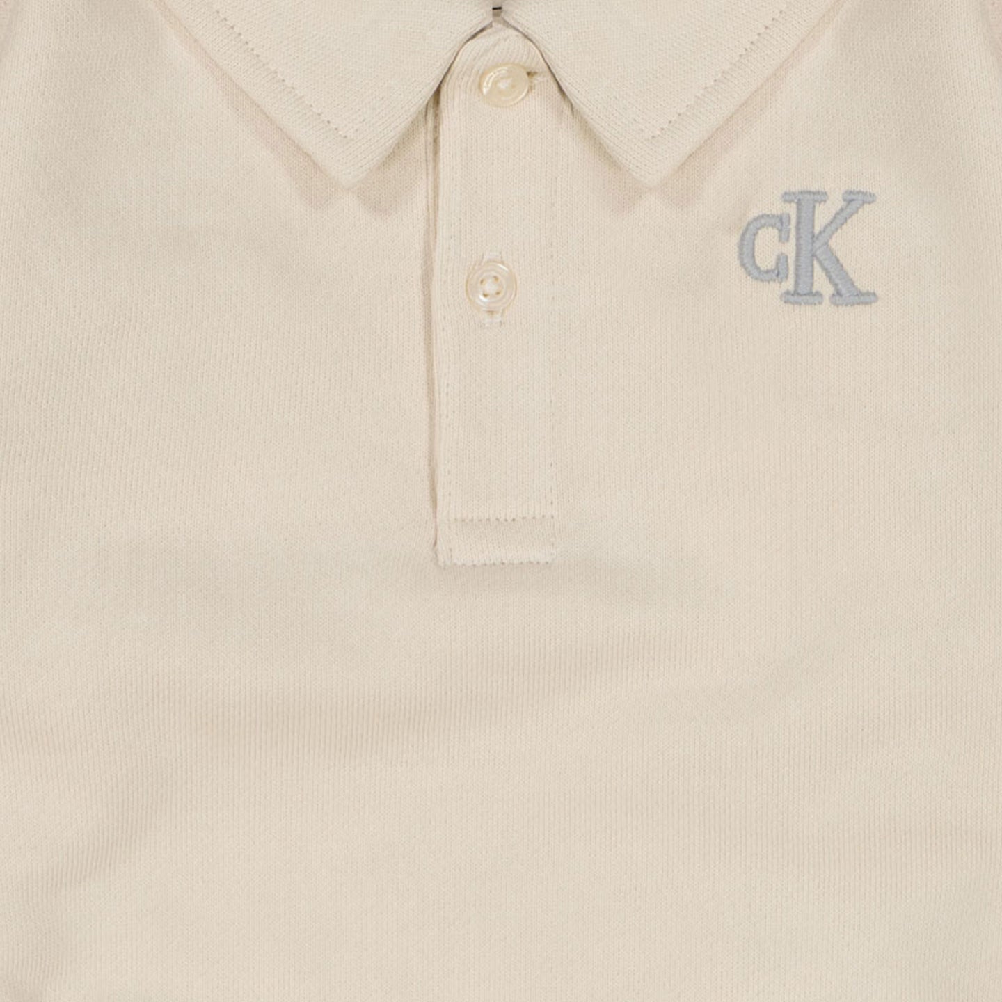 Calvin Klein Bebé Unisex Polo Beige claro