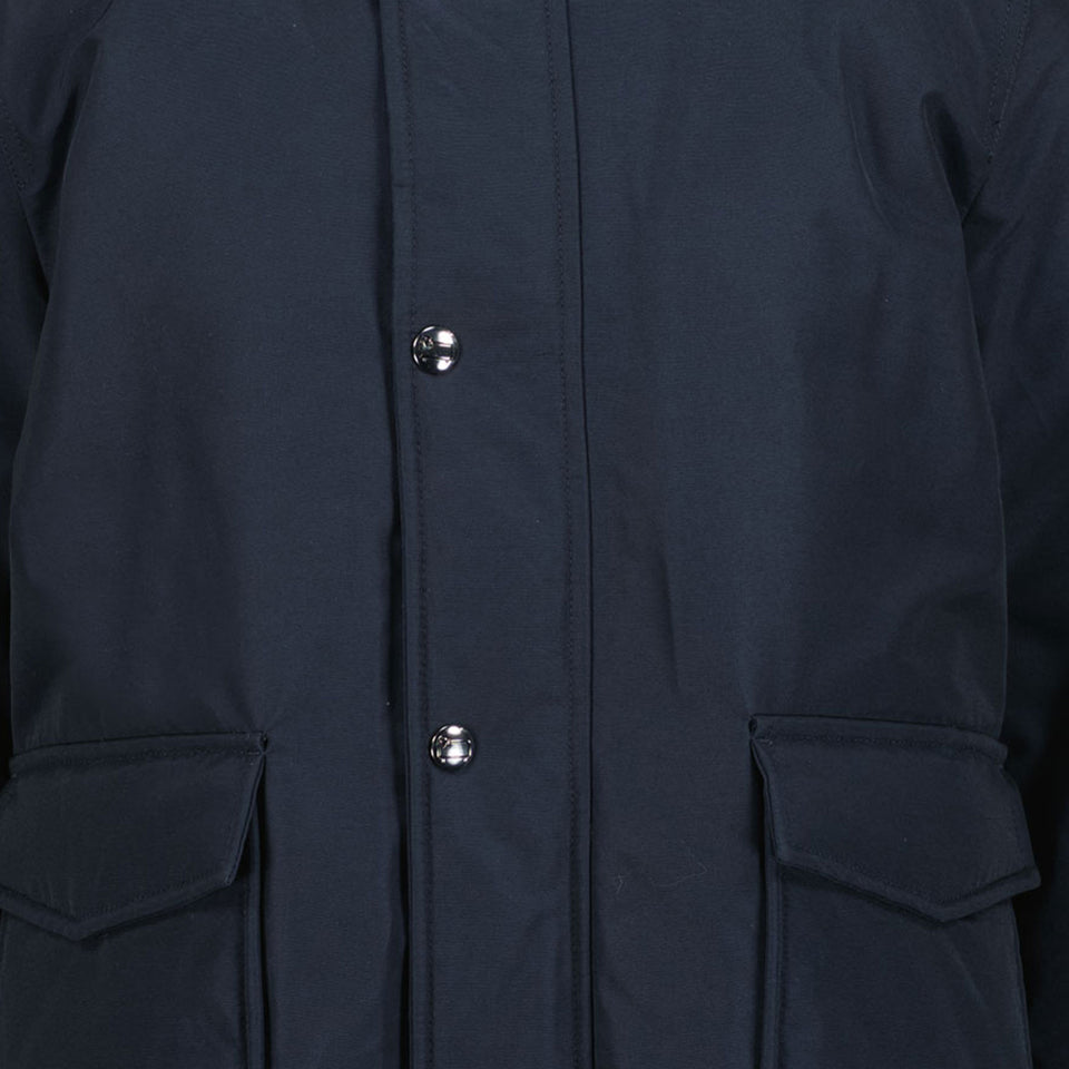 Woolrich Polar Bomber Boys Winterjacke Marineblau