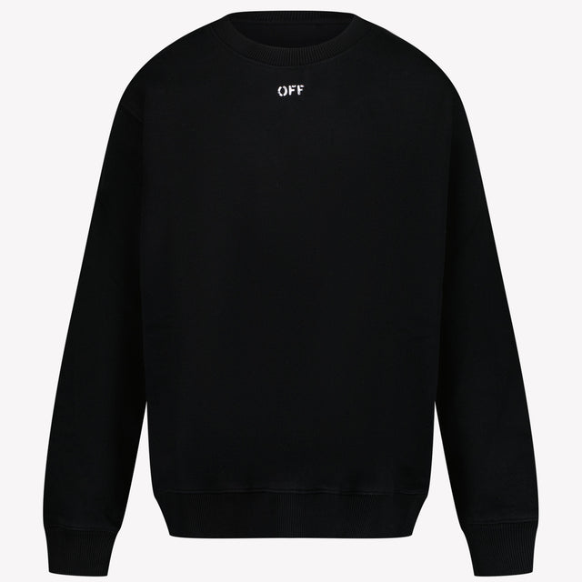 Off-White Jungenpullover Schwarz