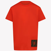Fendi Camiseta unisex roja