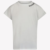 Balmain T-shirt de meninas branca