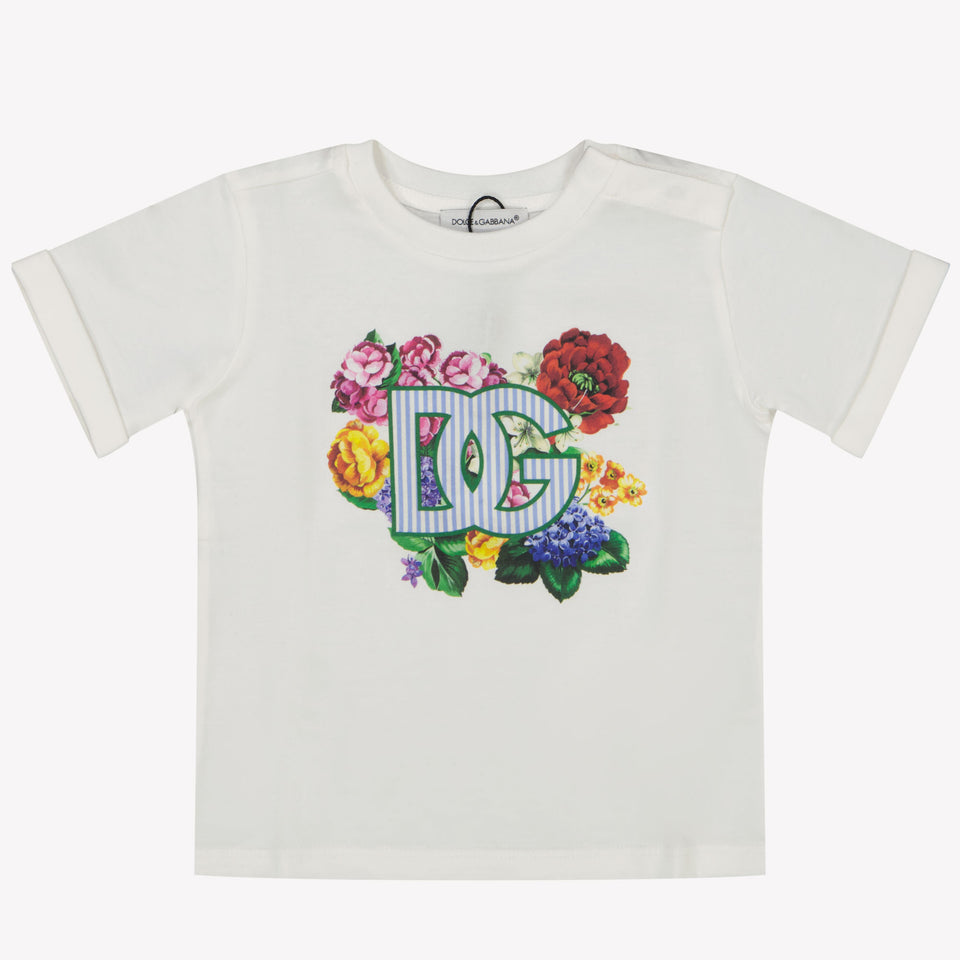 Dolce & Gabbana Bebé Chicas Camiseta en Blanco