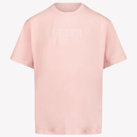 Fendi Enfant Filles T-shirt Rose Léger
