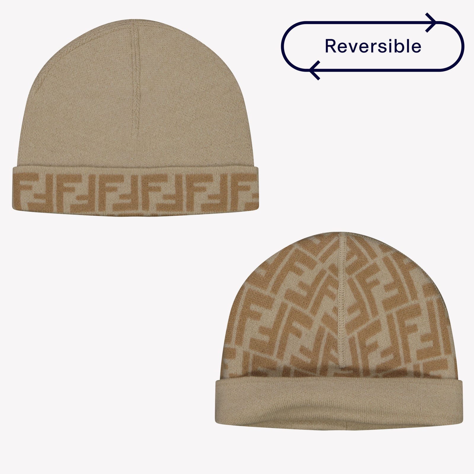 Fendi Unisexe Bonnet Beige