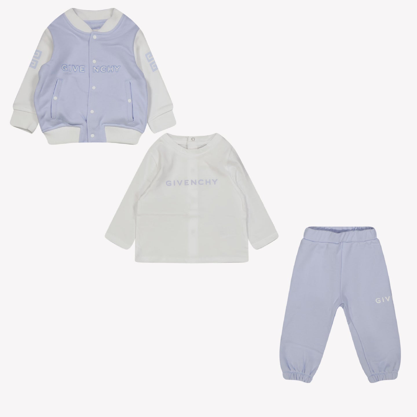 Givenchy Traje de jogging de bebés azul claro