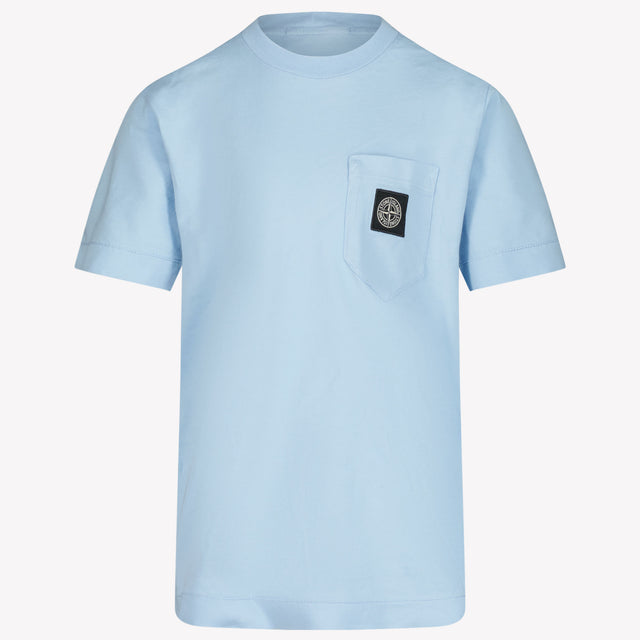 Stone Island Ragazzi Maglietta Azzurro