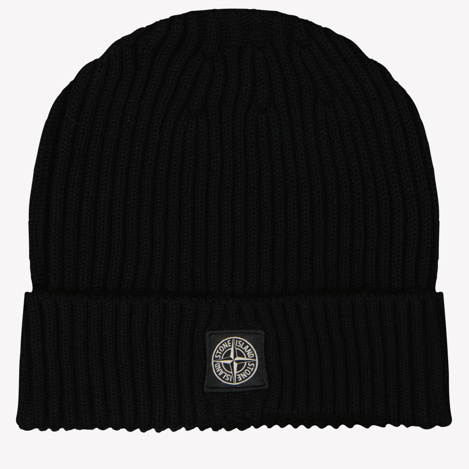 Stone Island Garçons Bonnet Noir