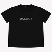 Balmain Bebé Chicos Camiseta Negro