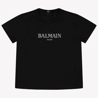 Balmain Bébé Garçons T-shirt Noir