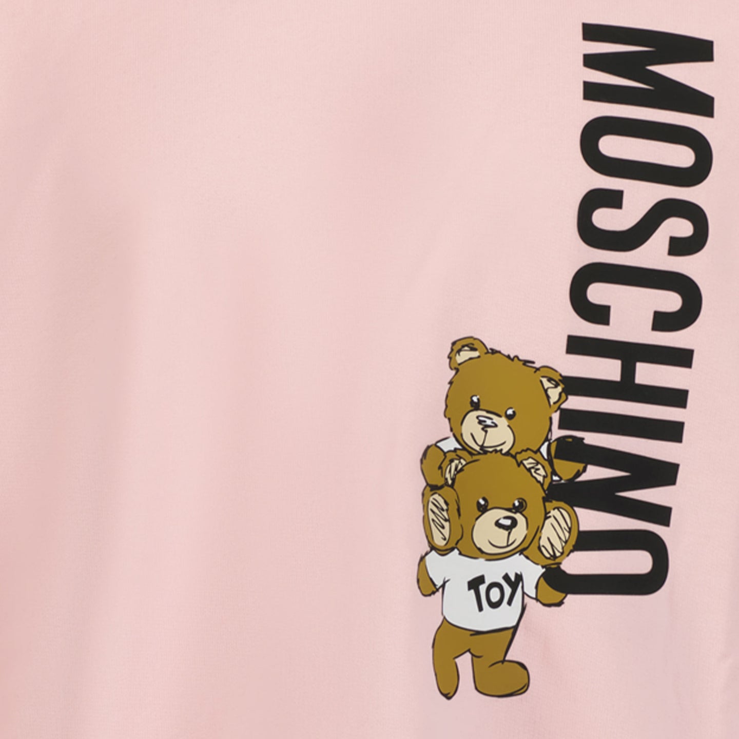 Moschino Unisexe Pull-over Rose Léger
