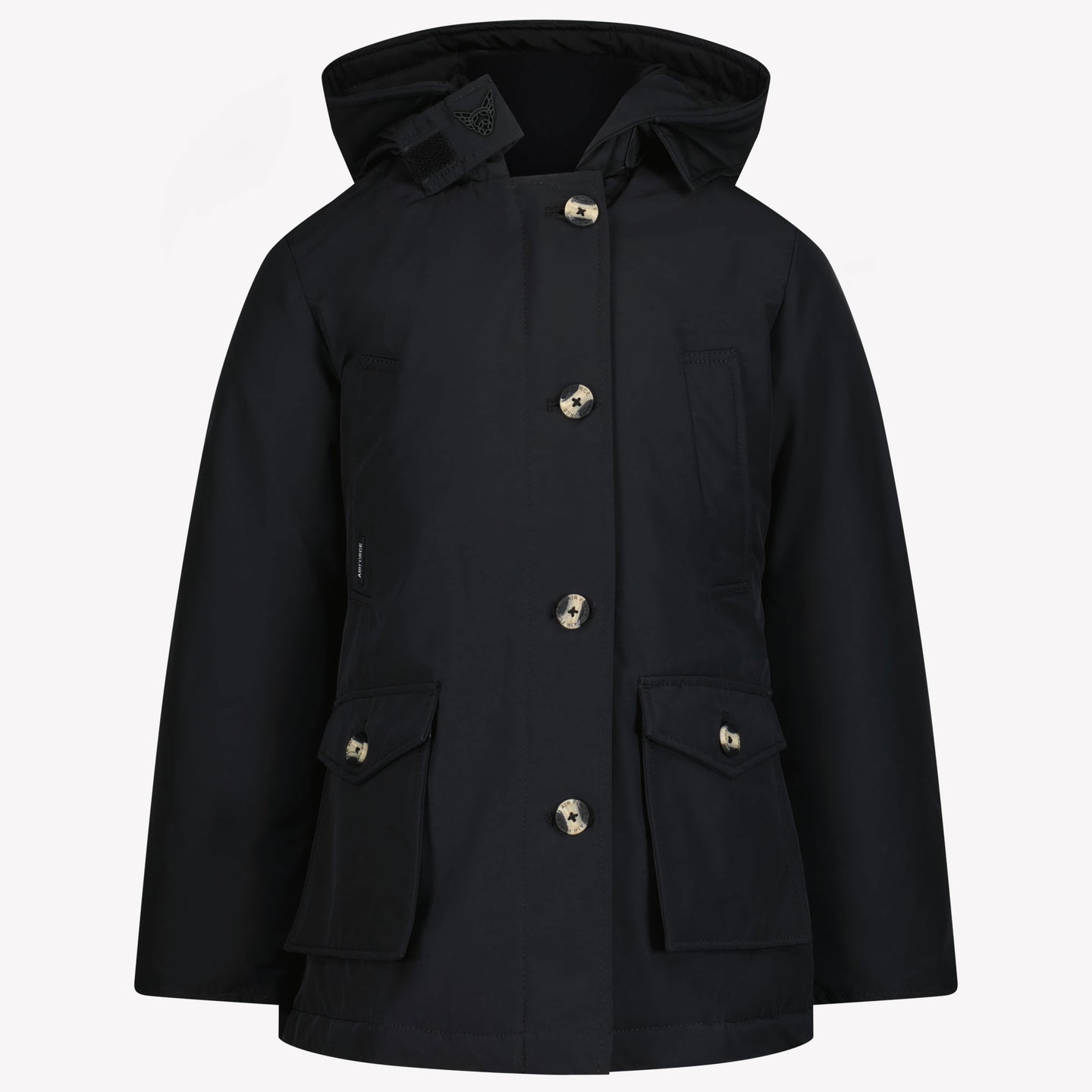 Airforce Mädchen Winterjacke Schwarz