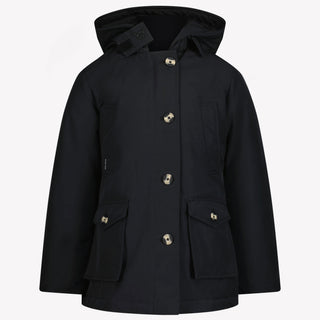 Airforce Mädchen Winterjacke Schwarz