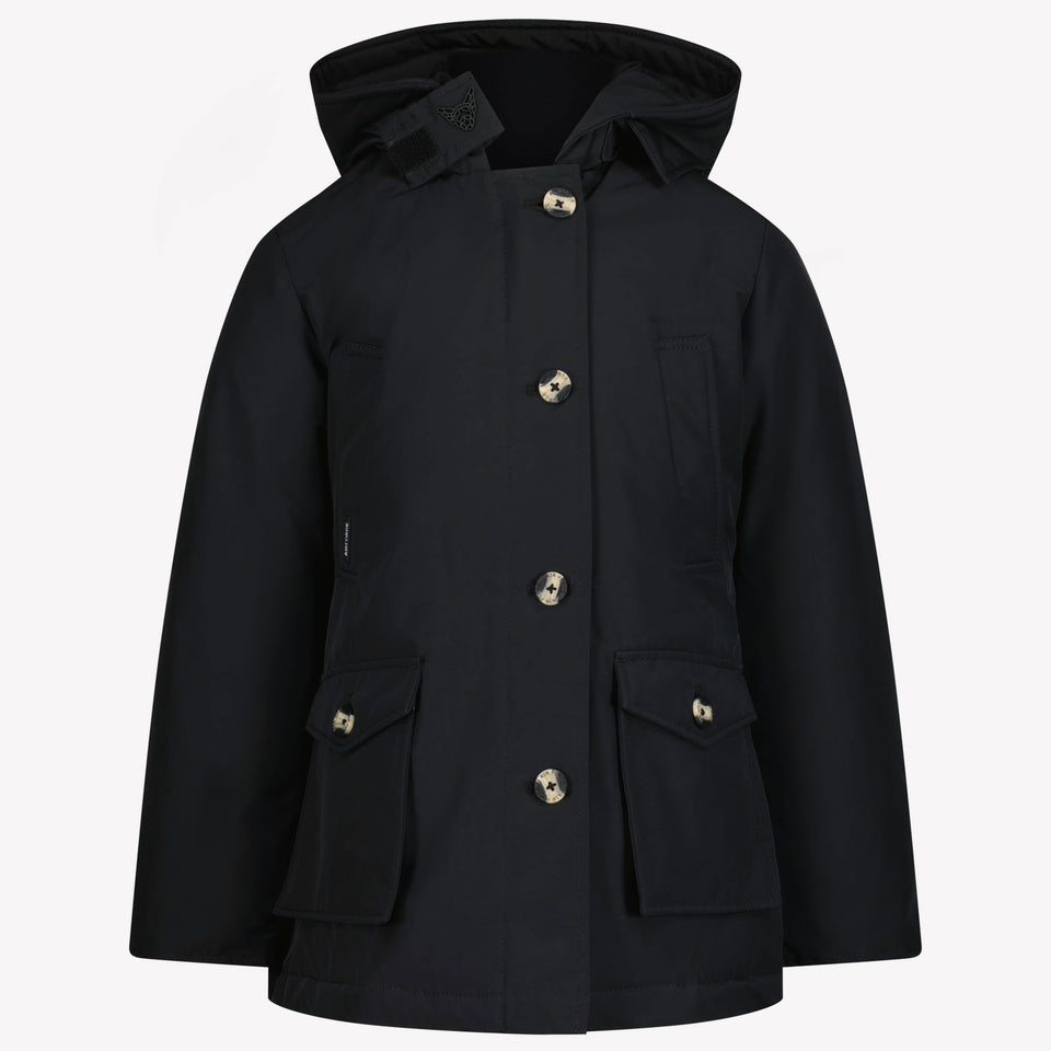 Airforce Mädchen Winterjacke Schwarz