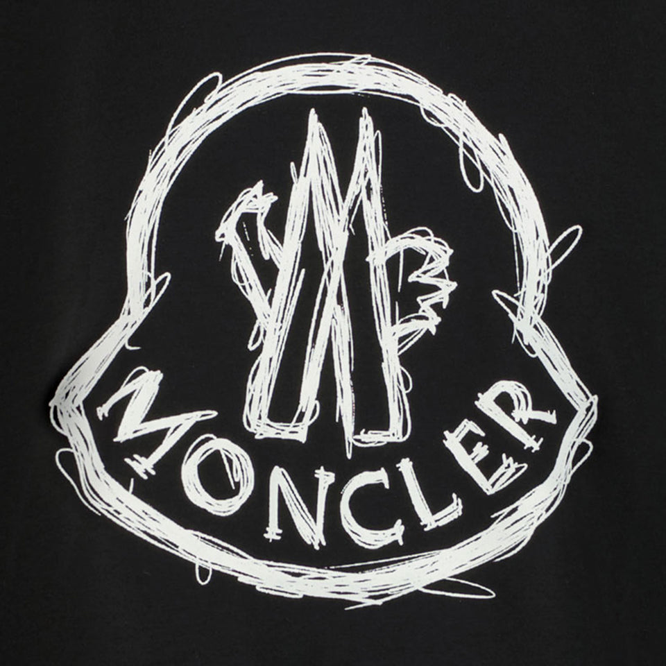 Moncler Niño Chicos Camiseta en Negro