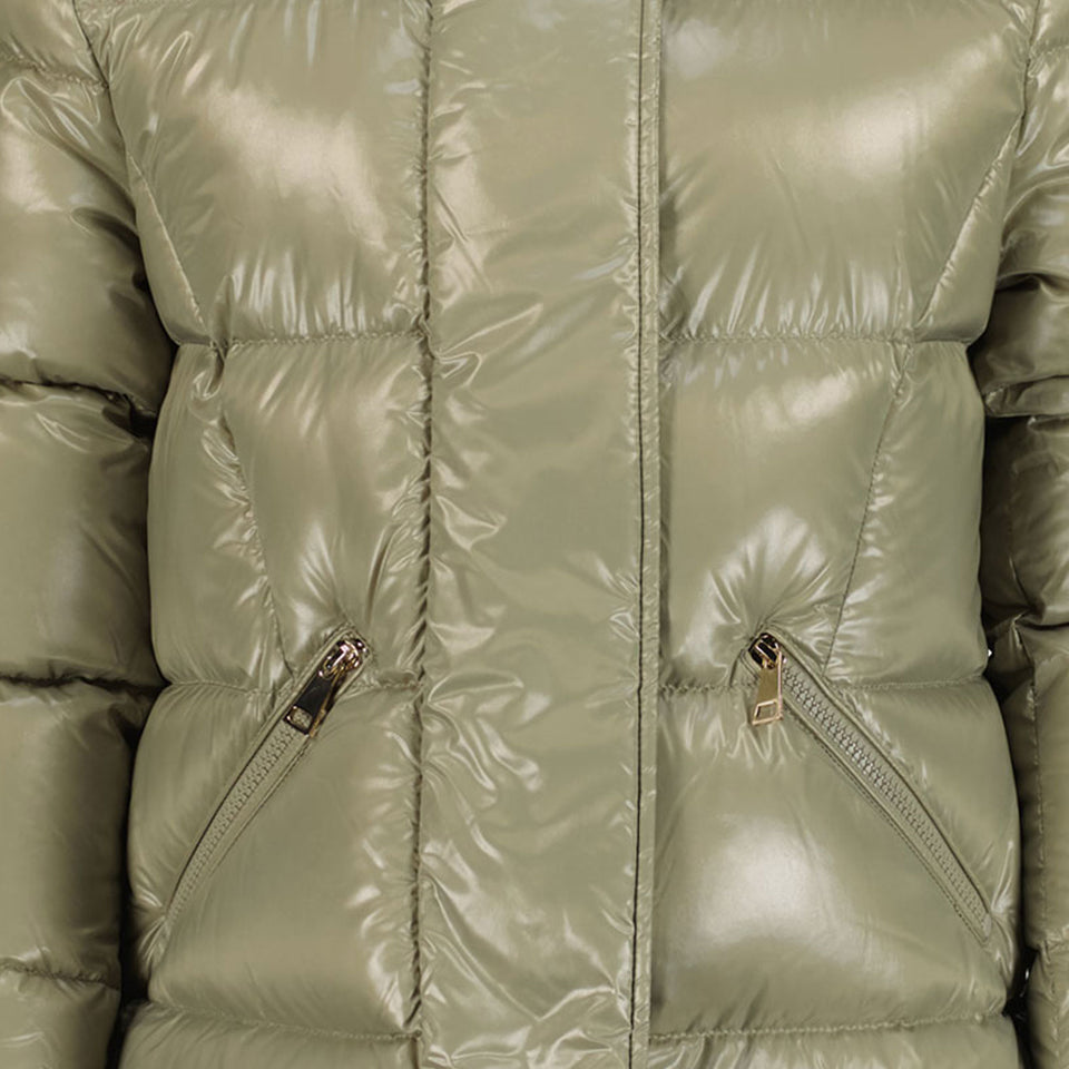 Moncler Bellevue Mädchen Winterjacke Olivgrün