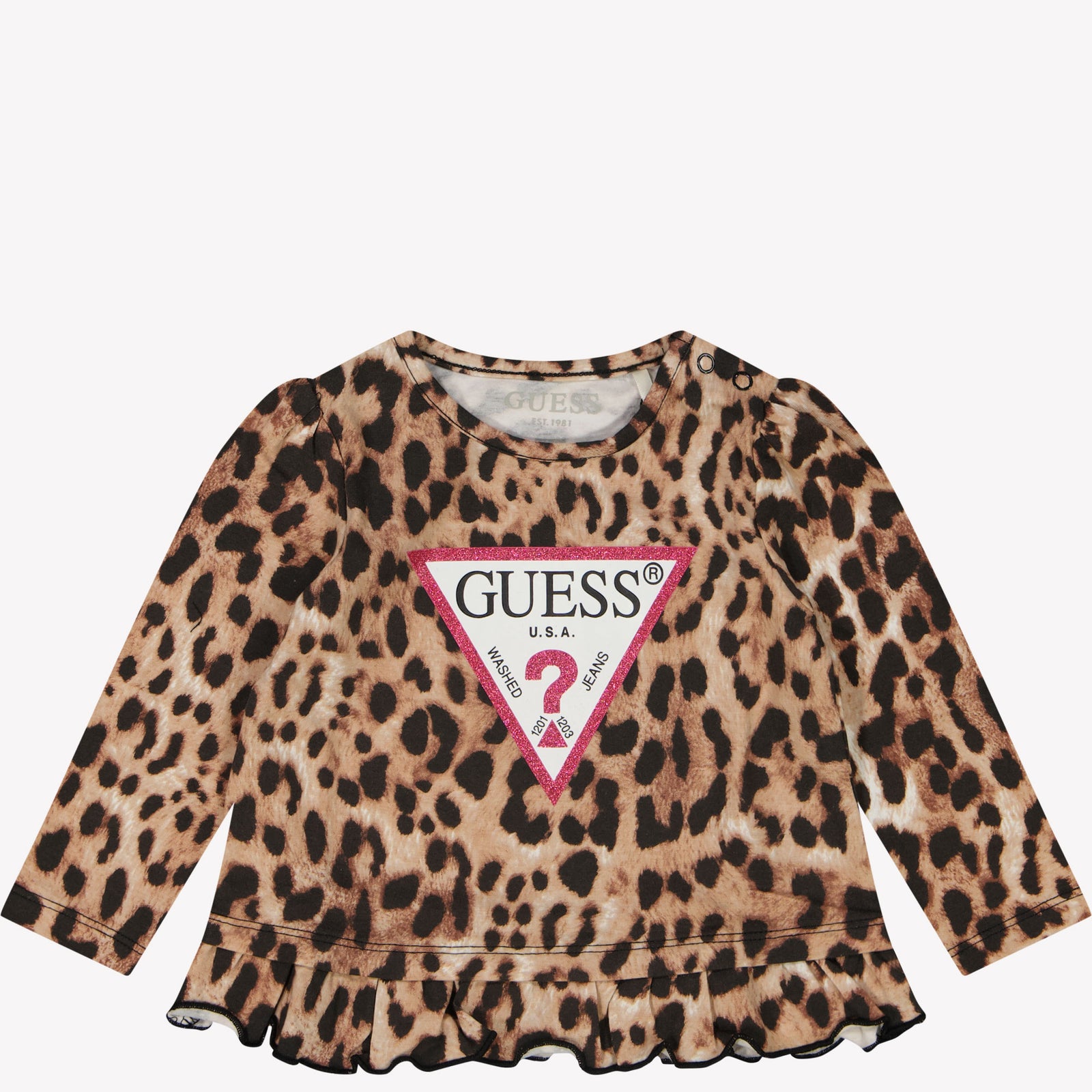 Guess Bebé Chicas Camiseta Leopardo