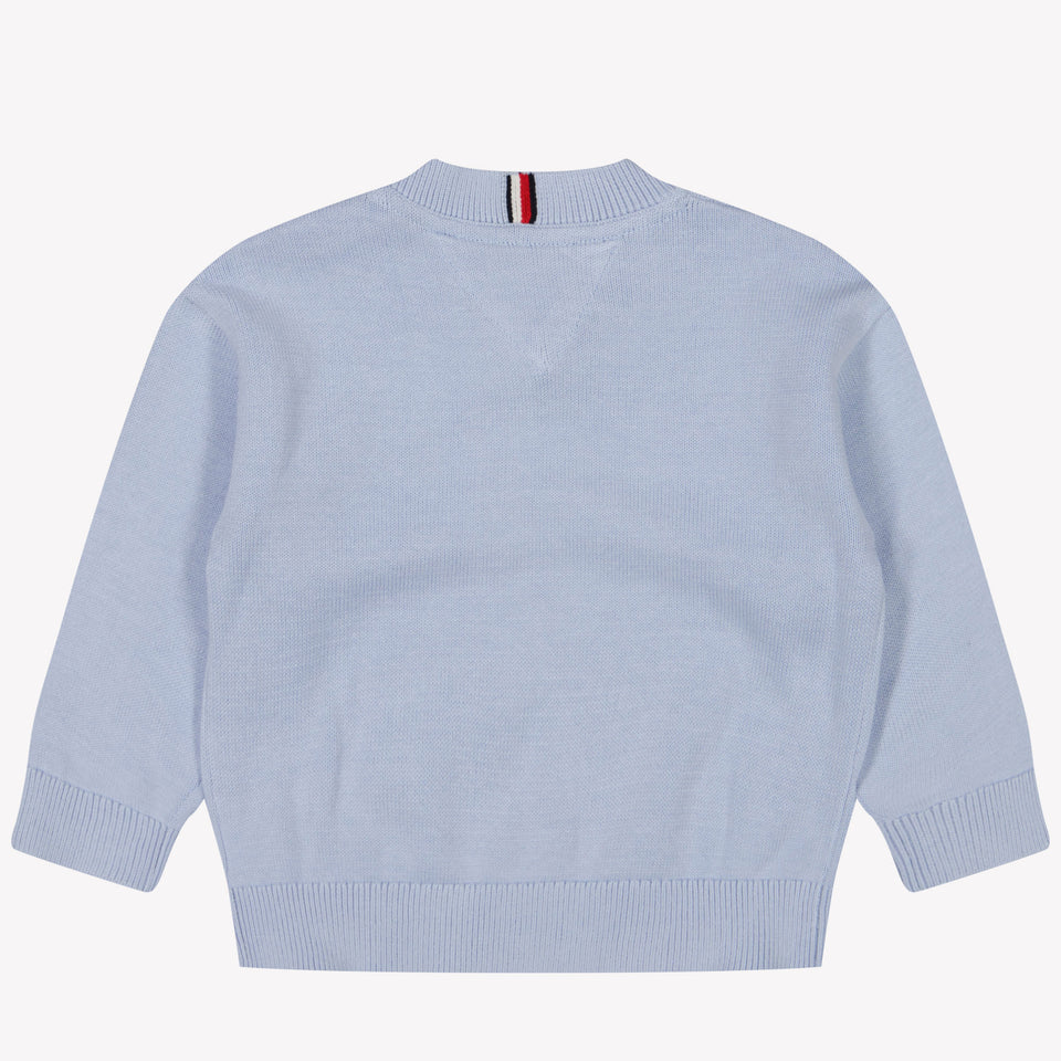 Tommy Hilfiger Bébé Garçons Pull-over Bleu Clair