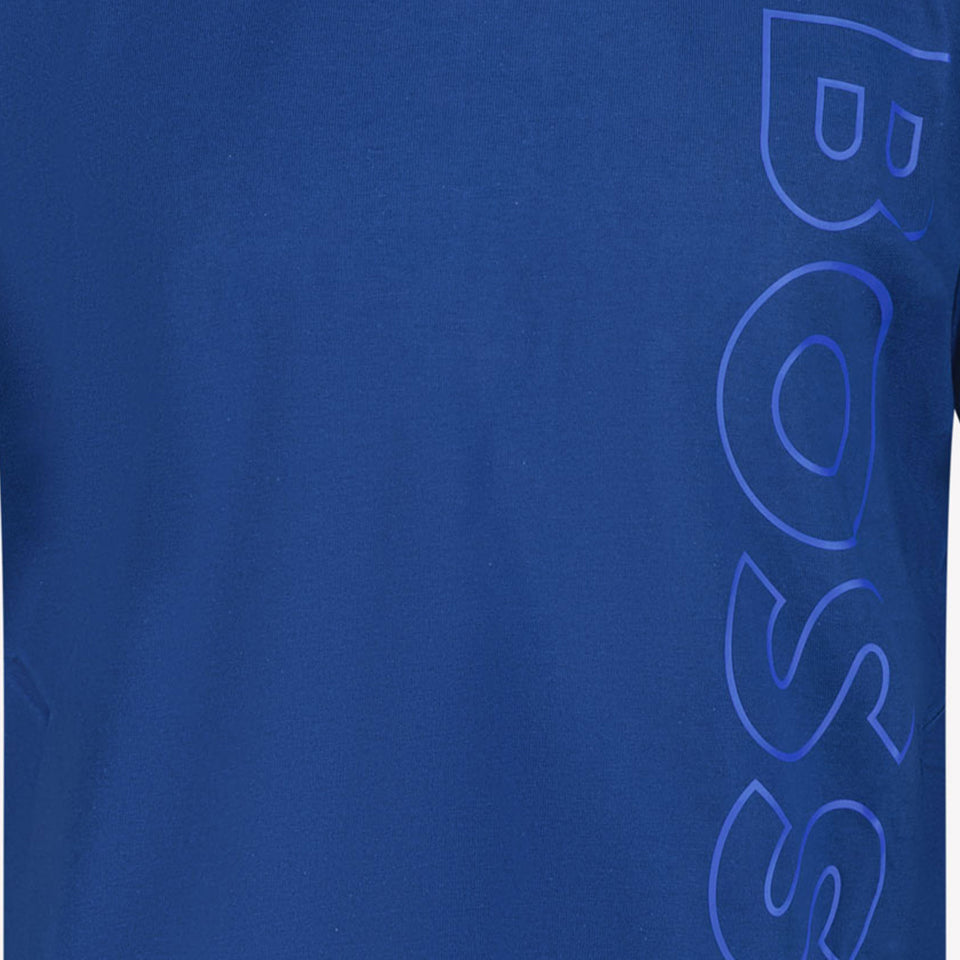 Boss Chicos Camiseta Azul Cobalto