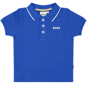 Szef Baby Boys Polo Cobalt Blue