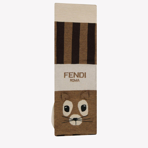 Fendi Bebé Unisex Bufanda Marrón