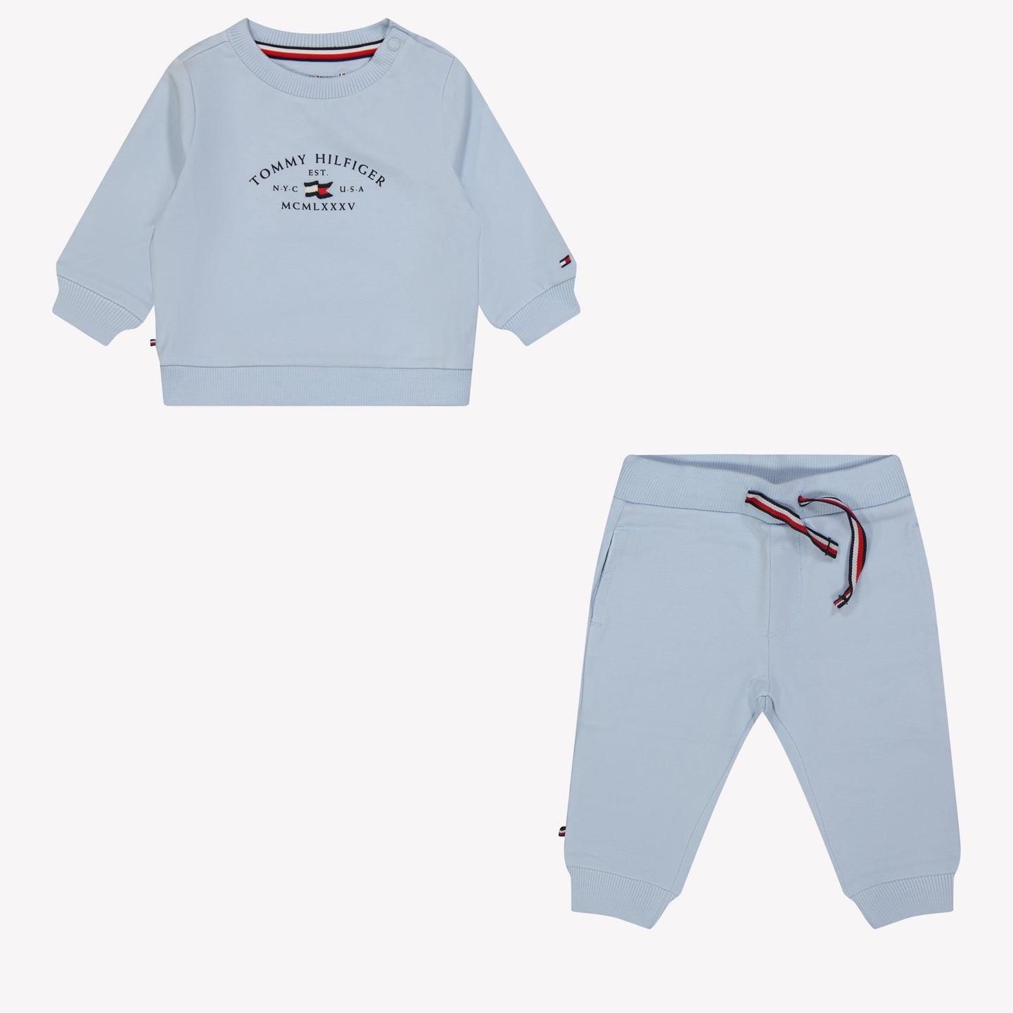 Tommy Hilfiger Bébé Unisexe Tenue de jogging Bleu Clair