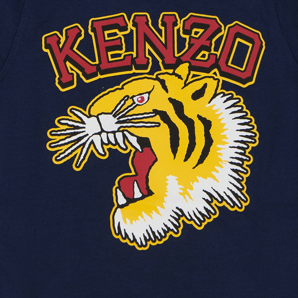 Kenzo Kids Baby Jongens T-shirt Navy