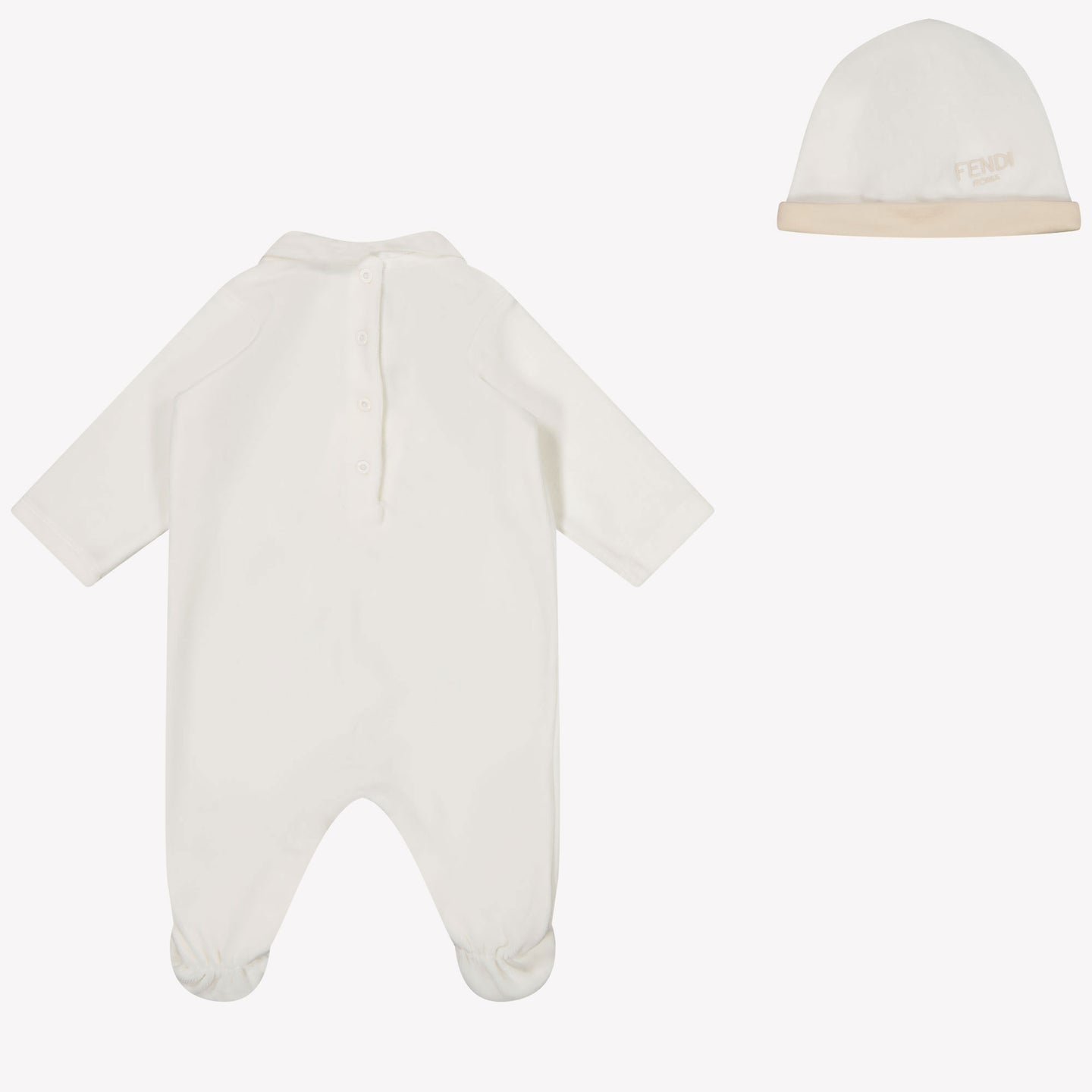 Fendi Baby Unisex Box Anzug in Weiß