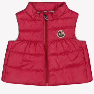 3 6 Months Moncler Hiva Baby Girls Bodywarmer in Fuchsia