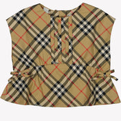 Burberry baby jenter bluse beige