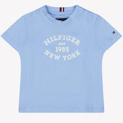 Tommy Hilfiger Bébé Garçons T-shirt Bleu Clair
