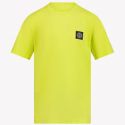 Stone Island Garçons T-shirt citron vert