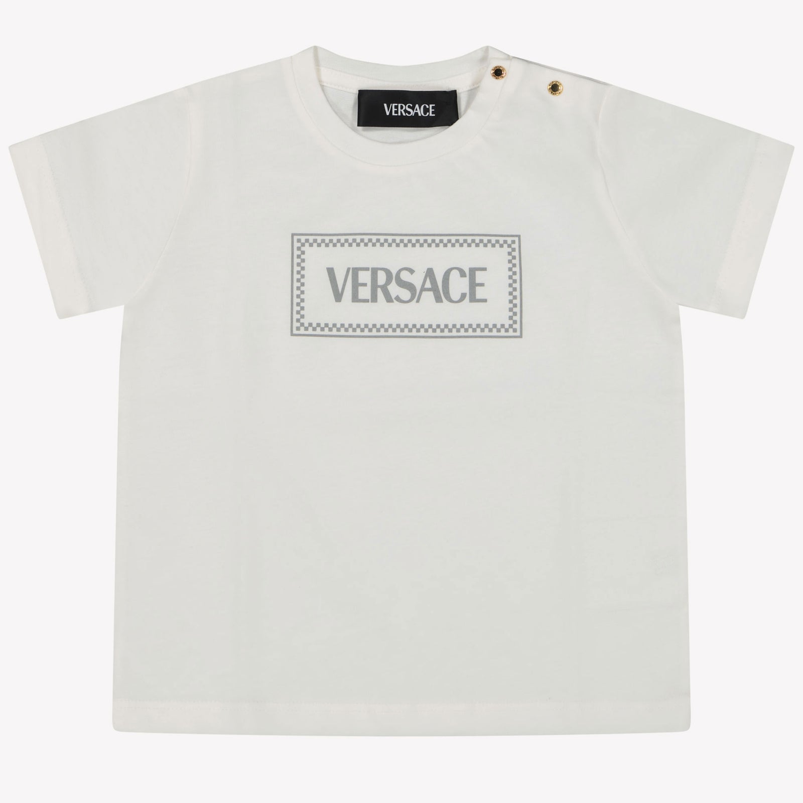 Versace Bebé Unisex Camiseta en Blanco