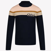 Chloé girls sweater Navy