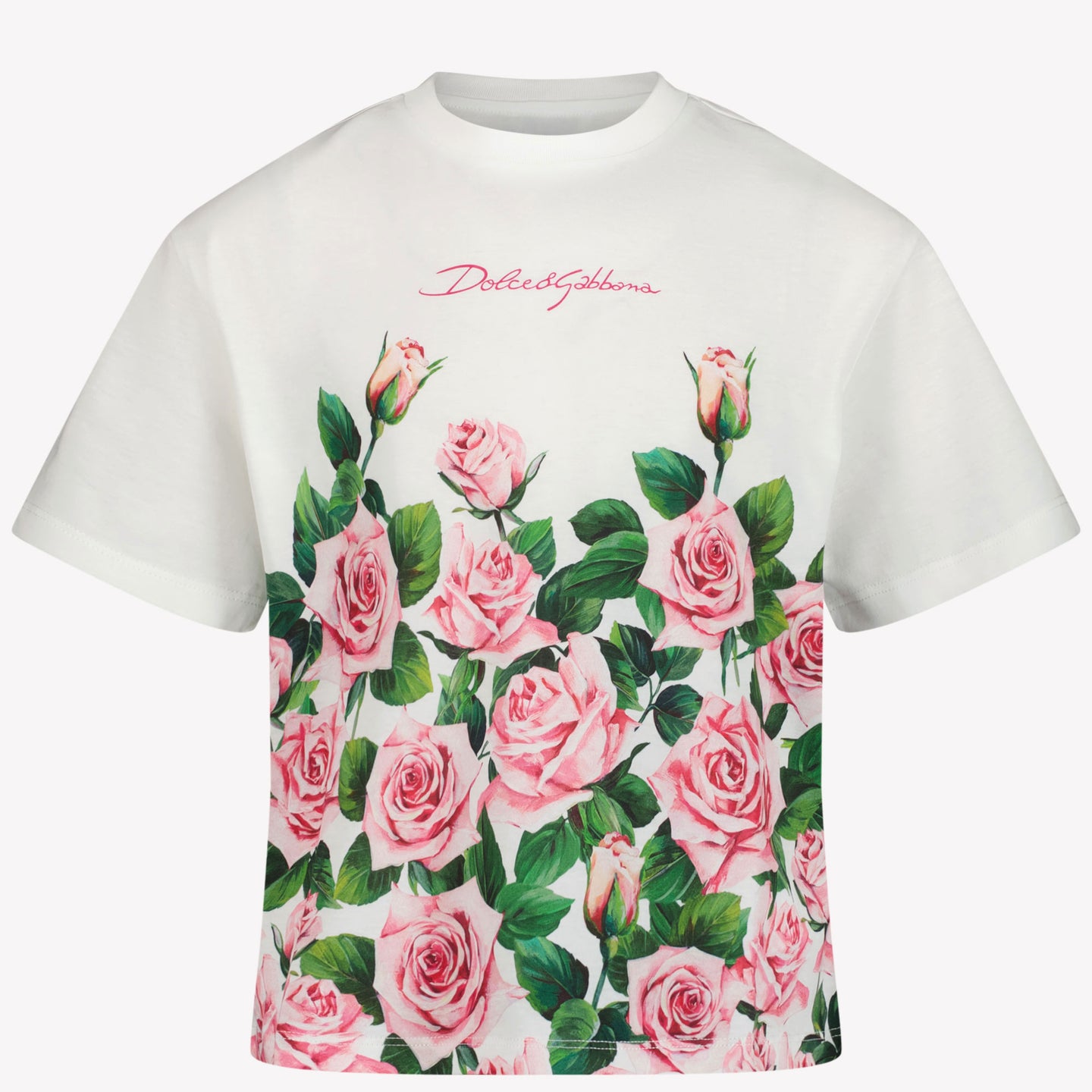 Dolce & Gabbana Kind Mädchen T-Shirt in Weiß