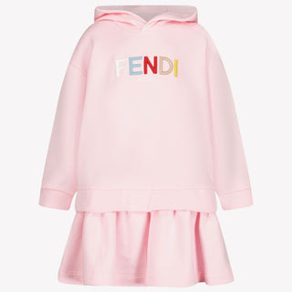 Fendi Niño Chicas Vestido Rosa