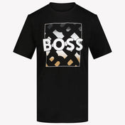 Boss Chicos Camiseta Negro