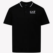 EA7 Dětská chlapecká polokošile černá