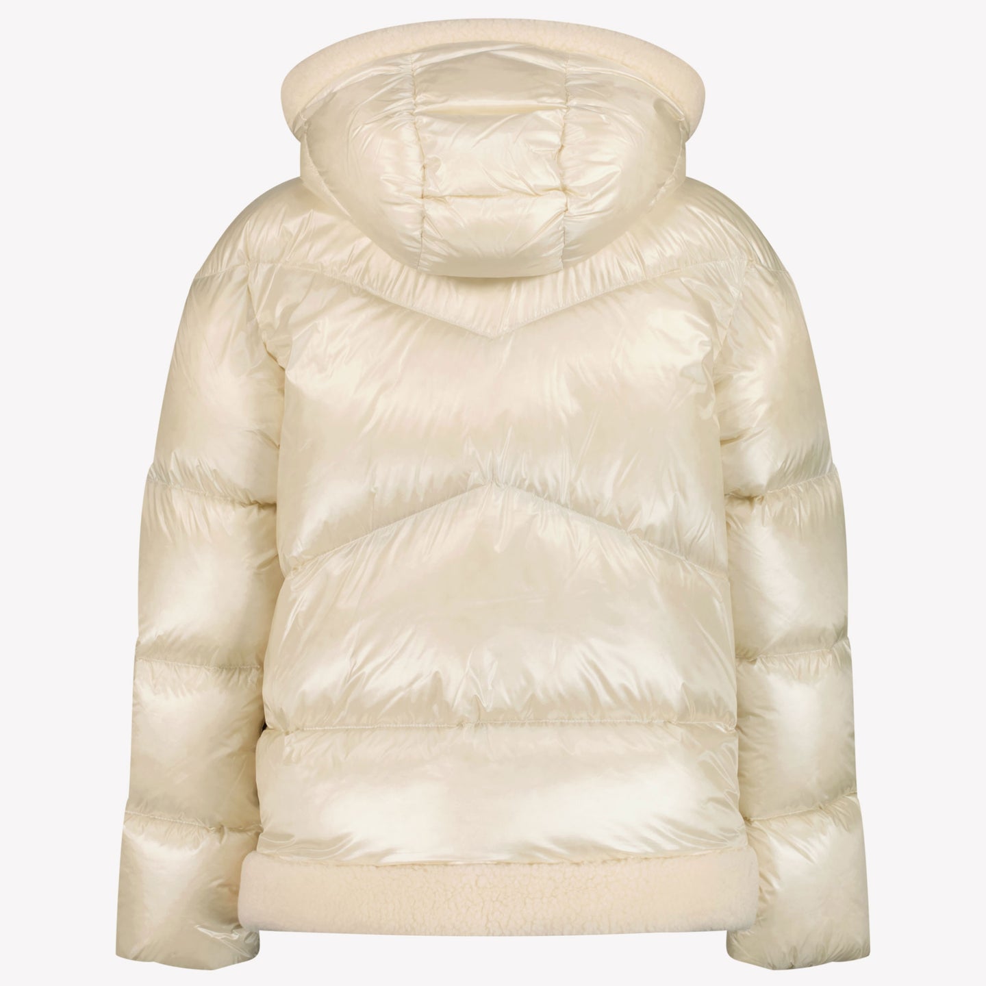 Woolrich Brillo rizado Chicas Abrigo de invierno Blanco Roto