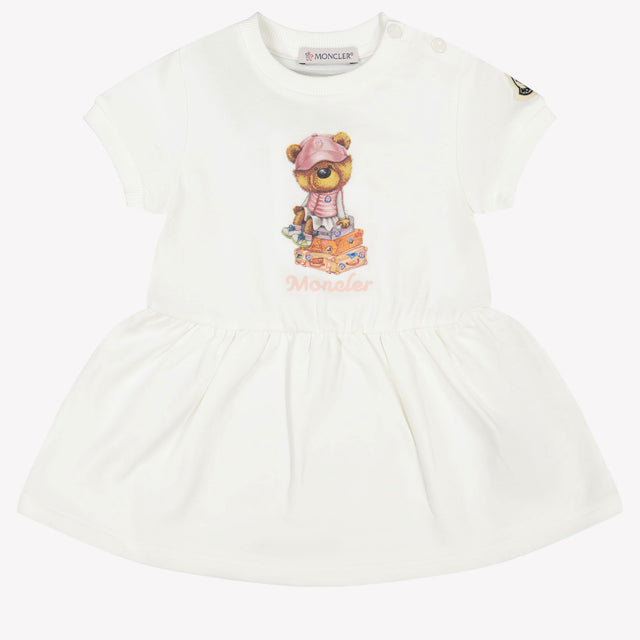 Moncler Baby Mädchen Kleid Weiß