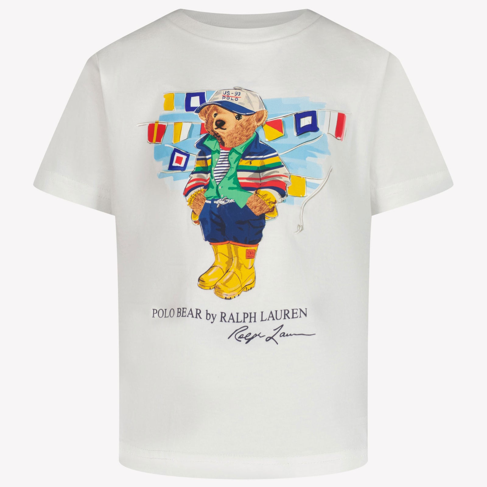 Ralph Lauren Kinderjungen im T-Shirt Weiß