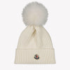 Moncler Ragazze Cappuccio Bianco Sporco